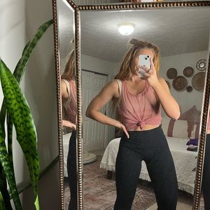 Victoria’s Secret Sport Mesh Tank Top Rose/ Mauve Color